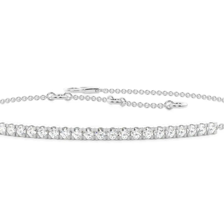 Brilliantly Designed 3.00 CT Round Cut Lab Grown Diamond Bracelet Jewel Carts