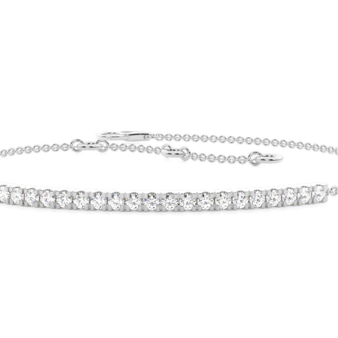 Brilliantly Designed 3.00 CT Round Cut Lab Grown Diamond Bracelet Jewel Carts