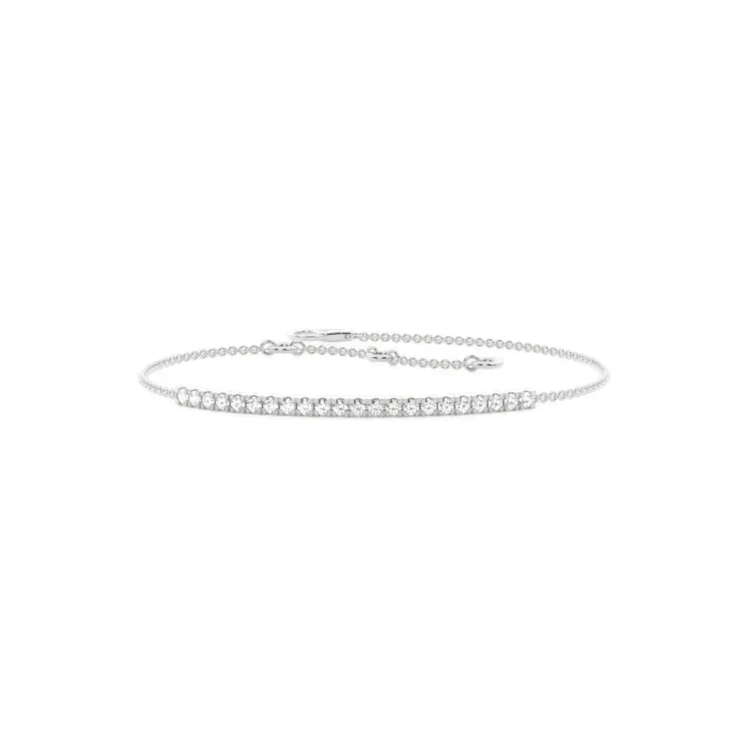 Brilliantly Designed 3.00 CT Round Cut Lab Grown Diamond Bracelet Jewel Carts