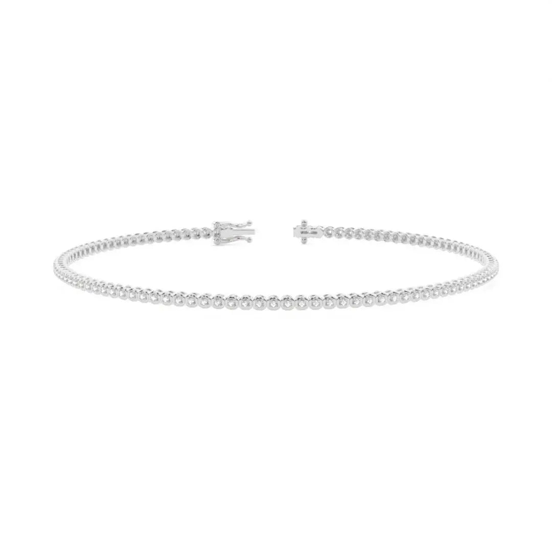 Round Cut Lab Grown Diamond Bracelet – 3.10 CT Brilliance Jewel Carts