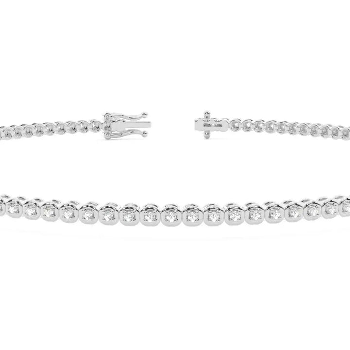 Round Cut Lab Grown Diamond Bracelet – 3.10 CT Brilliance Jewel Carts