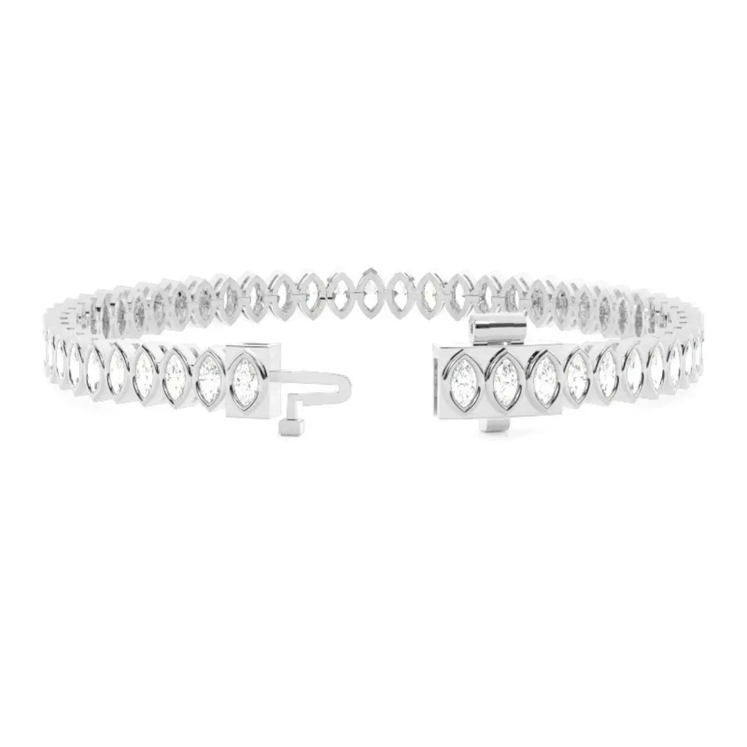 Marquise Cut Lab Grown Diamond 6.25 CT Bracelet for Gifting Jewel Carts