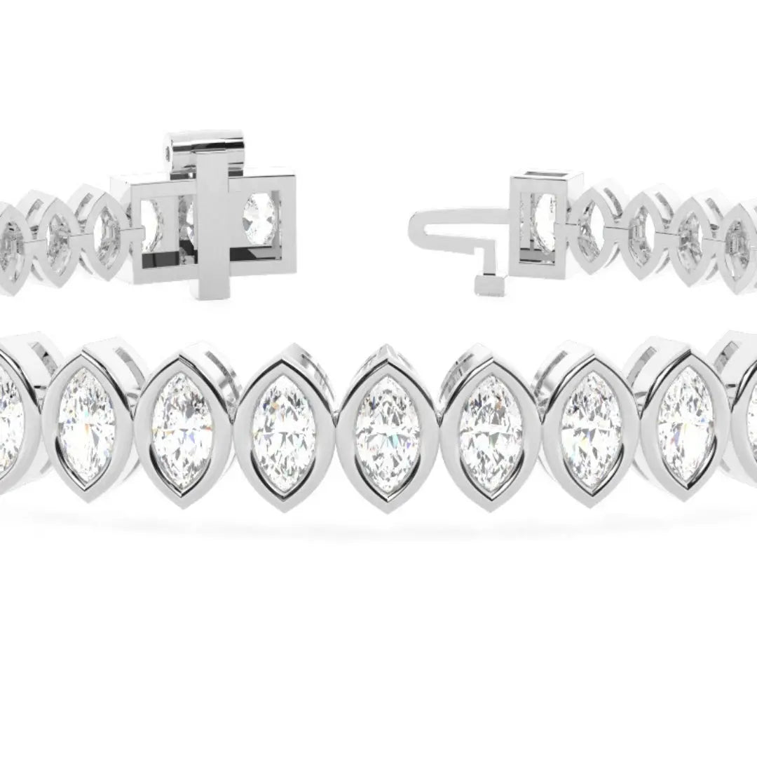 Marquise Cut Lab Grown Diamond 6.25 CT Bracelet for Gifting Jewel Carts