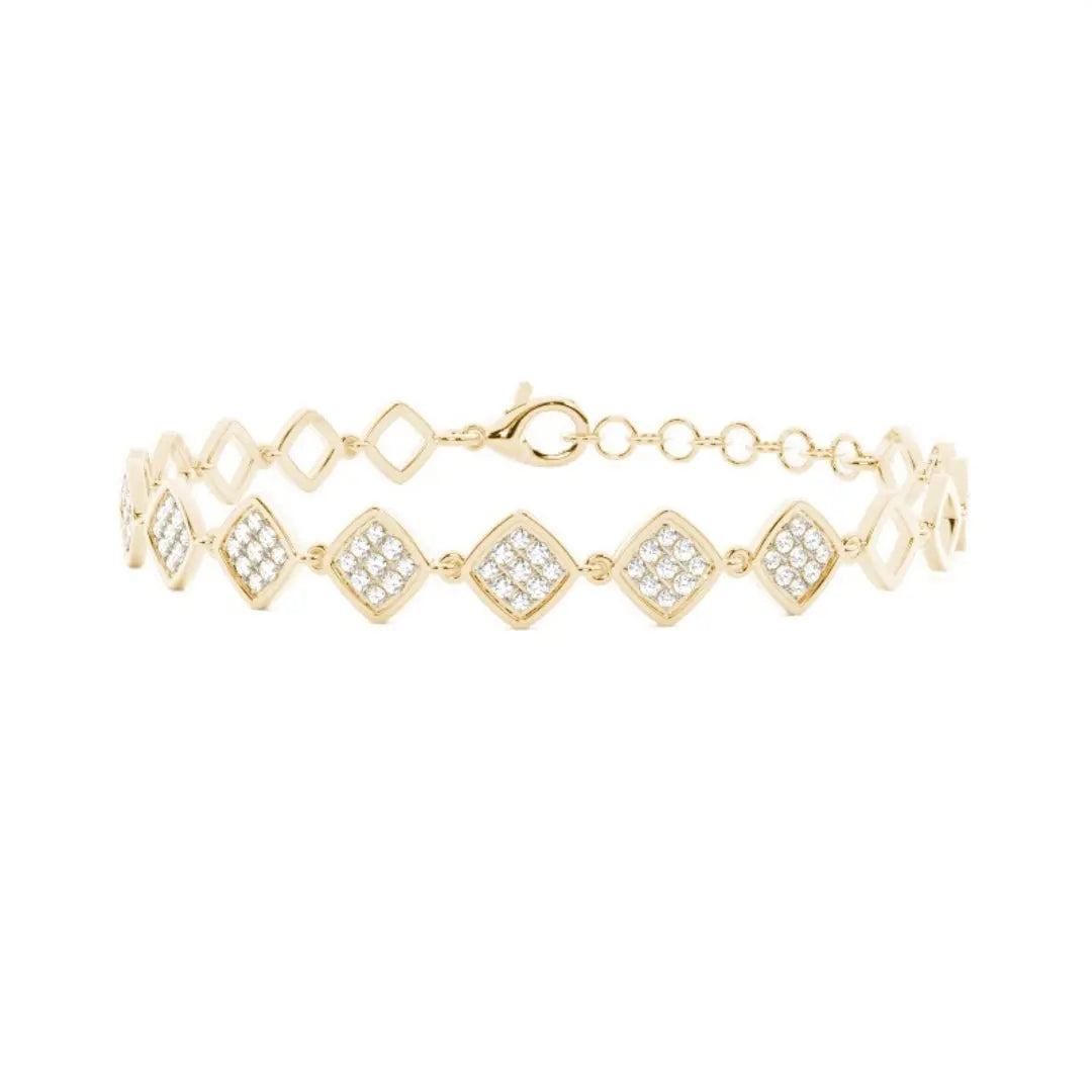 4.22 CT Round Cut Lab Grown Diamond Bracelet for Timeless Shine Jewel Carts