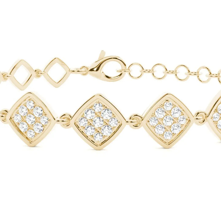 4.22 CT Round Cut Lab Grown Diamond Bracelet for Timeless Shine Jewel Carts