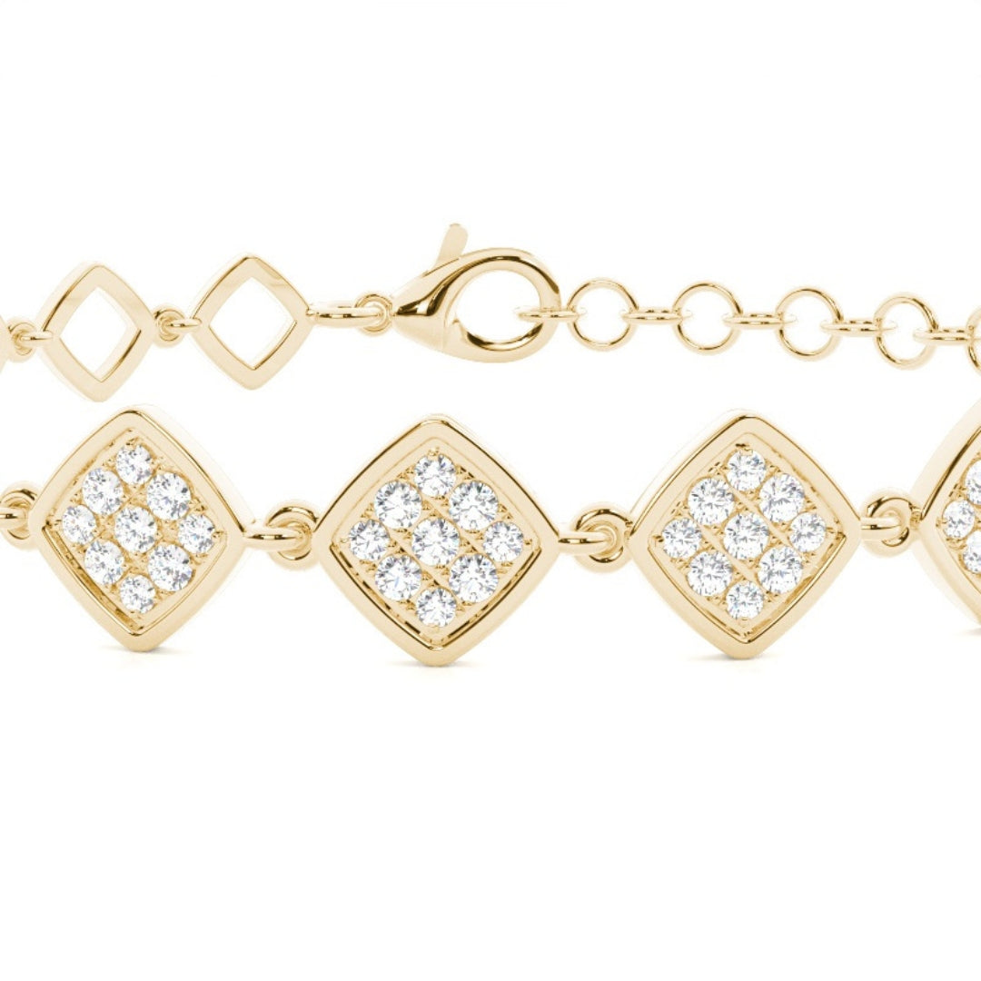 4.22 CT Round Cut Lab Grown Diamond Bracelet for Timeless Shine Jewel Carts