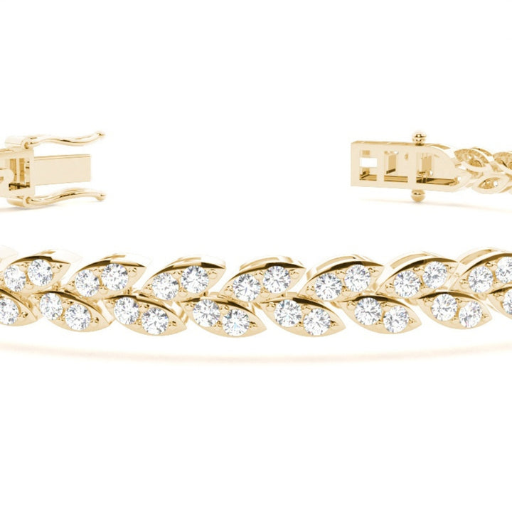 Elevate Your Look with 5.50 CT Round Cut Lab Grown Bracelet