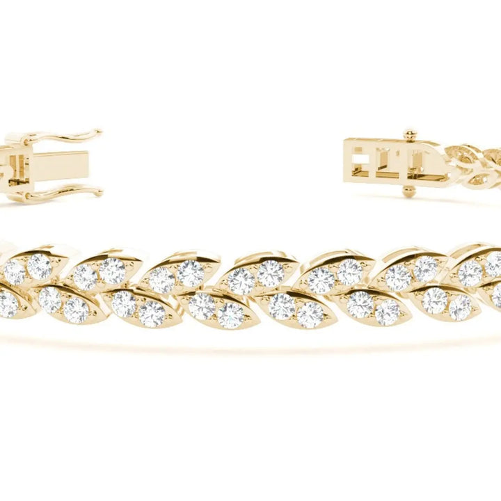 Elevate Your Look with 5.50 CT Round Cut Lab Grown Bracelet Jewel Carts