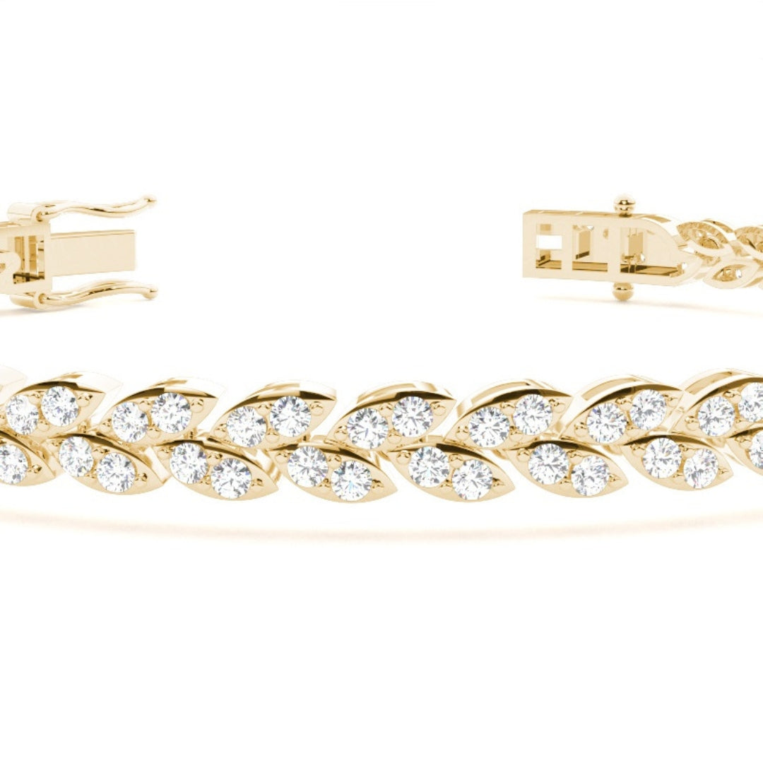 Elevate Your Look with 5.50 CT Round Cut Lab Grown Bracelet Jewel Carts