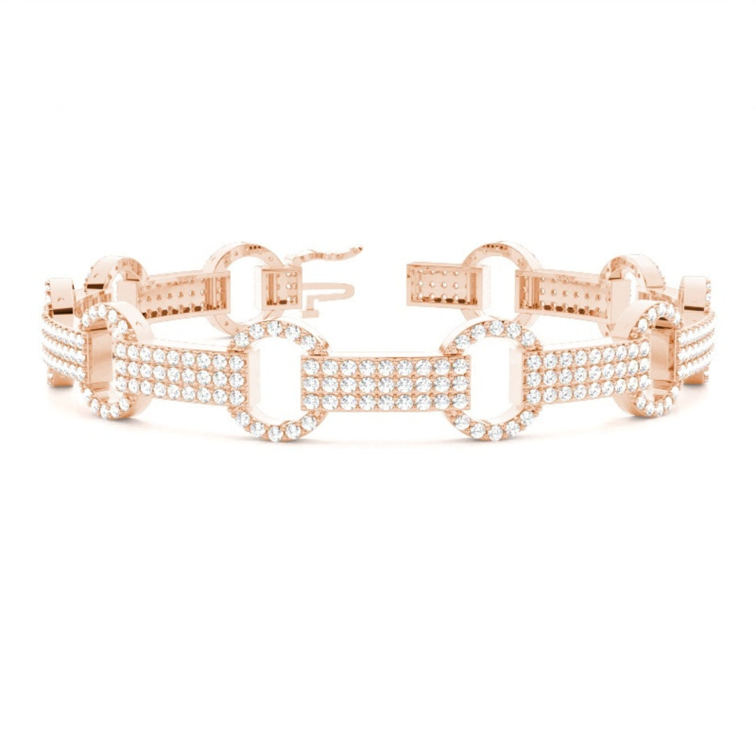 The Perfect Gift: 6.50 CT Round Cut Lab Grown Diamond Bracelet Jewel Carts