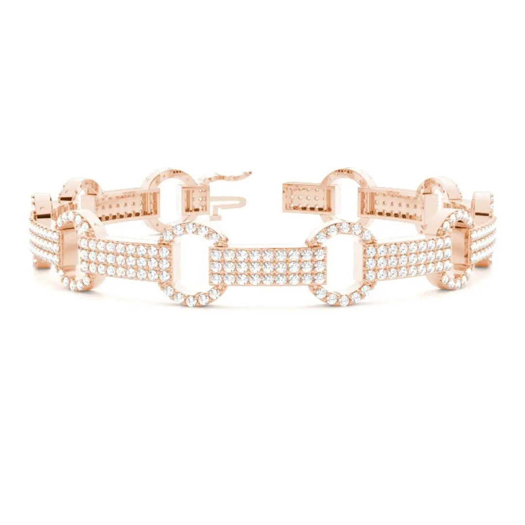 The Perfect Gift: 6.50 CT Round Cut Lab Grown Diamond Bracelet Jewel Carts