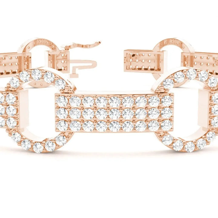 The Perfect Gift: 6.50 CT Round Cut Lab Grown Diamond Bracelet Jewel Carts