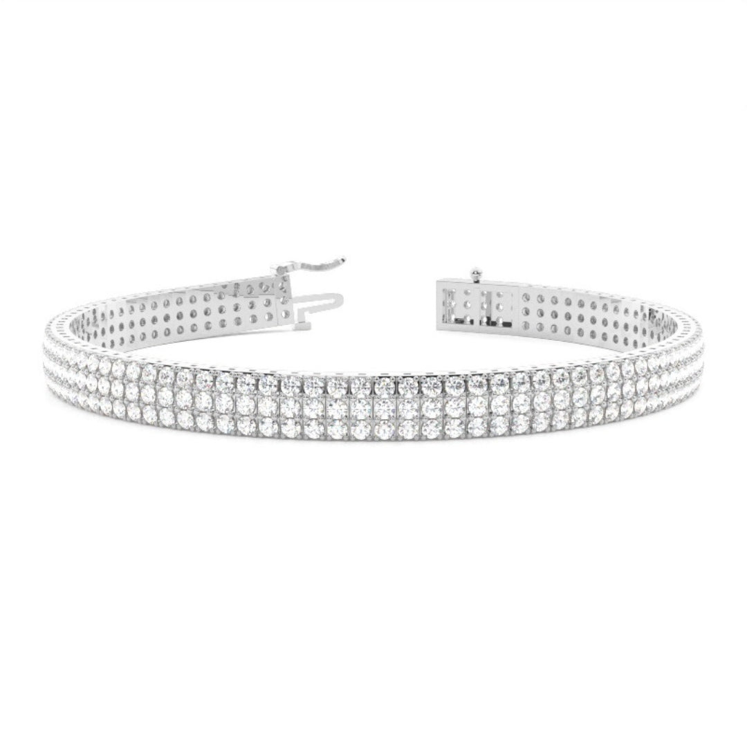 Round Cut Lab Grown Diamond Bracelet – 8.45 CT of Elegance Jewel Carts