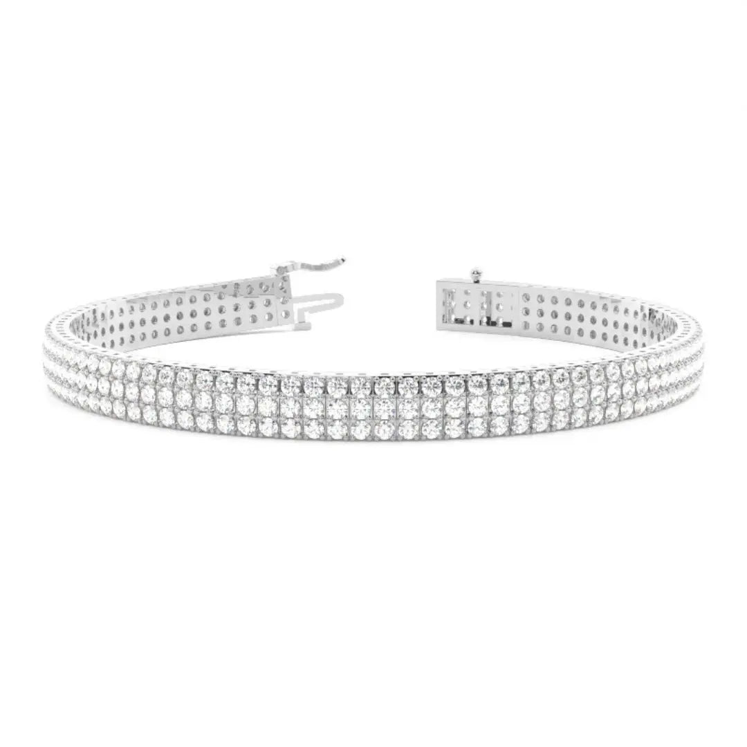 Round Cut Lab Grown Diamond Bracelet – 8.45 CT of Elegance Jewel Carts
