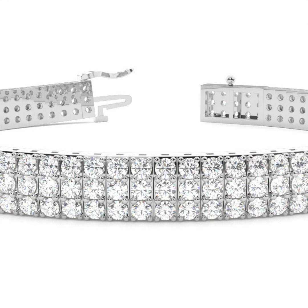 Round Cut Lab Grown Diamond Bracelet – 8.45 CT of Elegance Jewel Carts