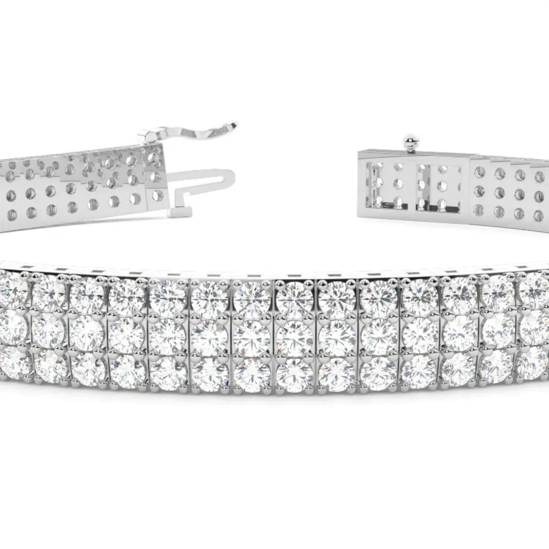 Round Cut Lab Grown Diamond Bracelet – 8.45 CT of Elegance Jewel Carts