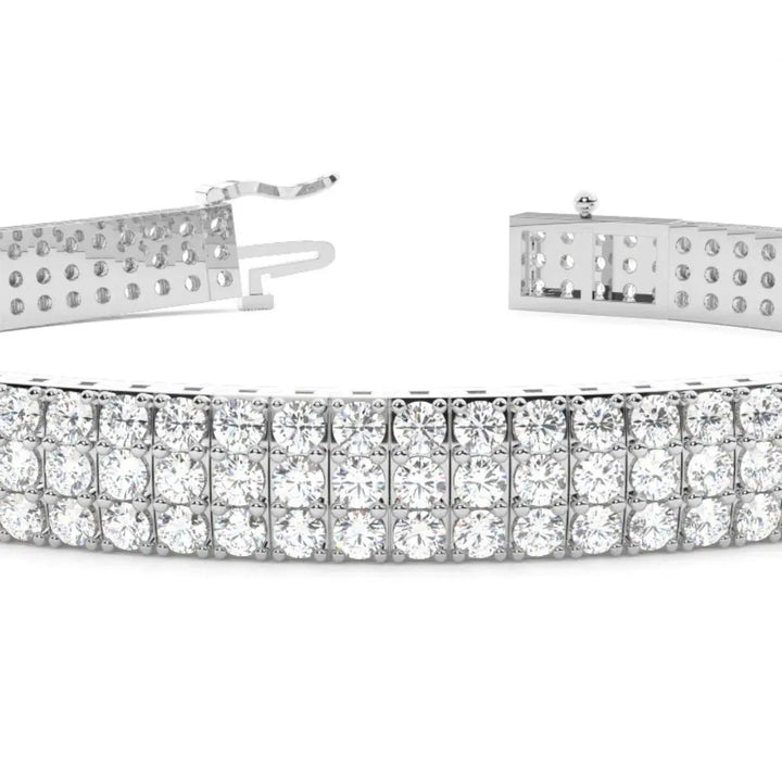 Round Cut Lab Grown Diamond Bracelet – 8.45 CT of Elegance Jewel Carts