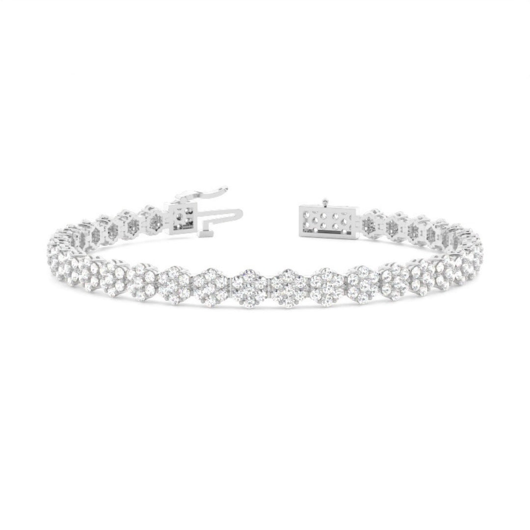 Round Cut Lab Grown Diamond 9.10 CT Bracelet – A Modern Classic Jewel Carts