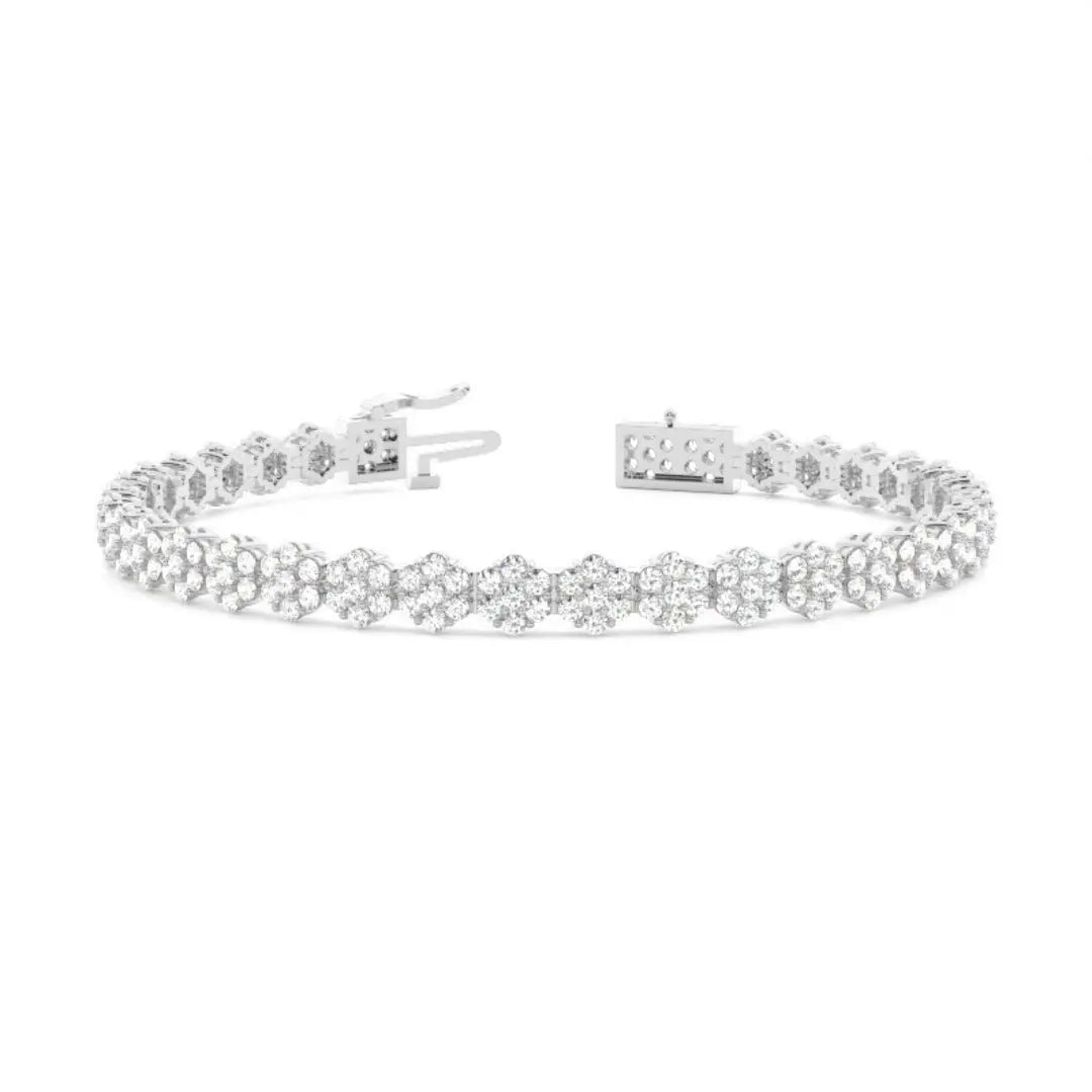 Round Cut Lab Grown Diamond 9.10 CT Bracelet – A Modern Classic Jewel Carts