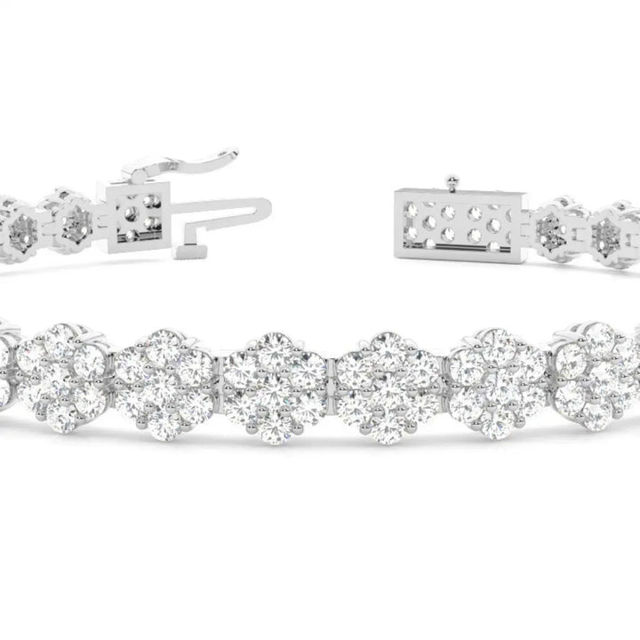 Round Cut Lab Grown Diamond 9.10 CT Bracelet – A Modern Classic Jewel Carts