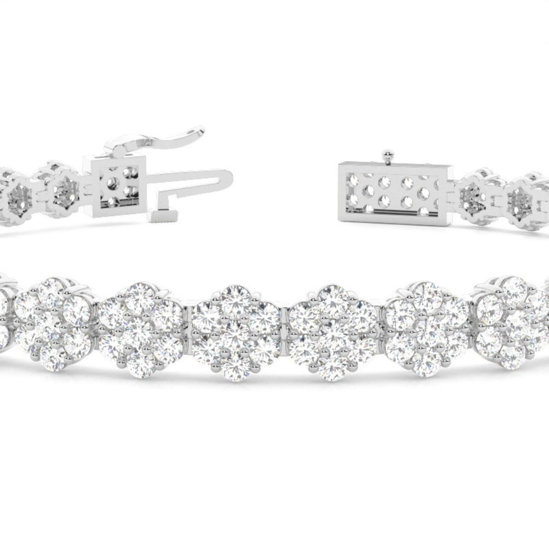 Round Cut Lab Grown Diamond 9.10 CT Bracelet – A Modern Classic Jewel Carts