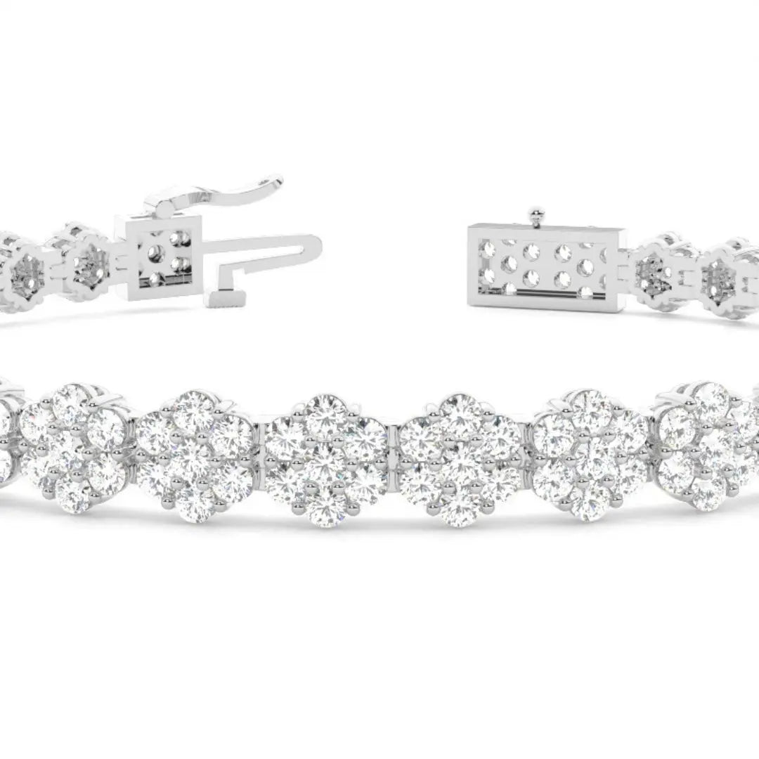 Round Cut Lab Grown Diamond 9.10 CT Bracelet – A Modern Classic Jewel Carts