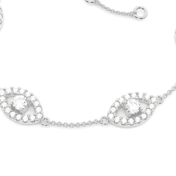 Sparkling 7.85 CT Round Cut Lab Grown Diamond Bracelet Glow Jewel Carts