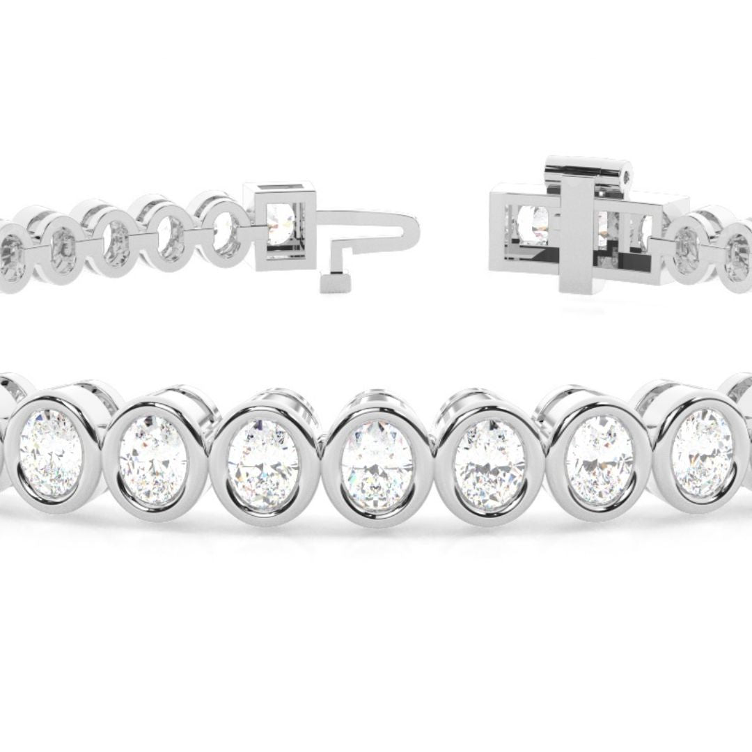 Oval Cut Lab Grown Diamond 8.50 CT Bracelet – Bold & Beautiful Jewel Carts