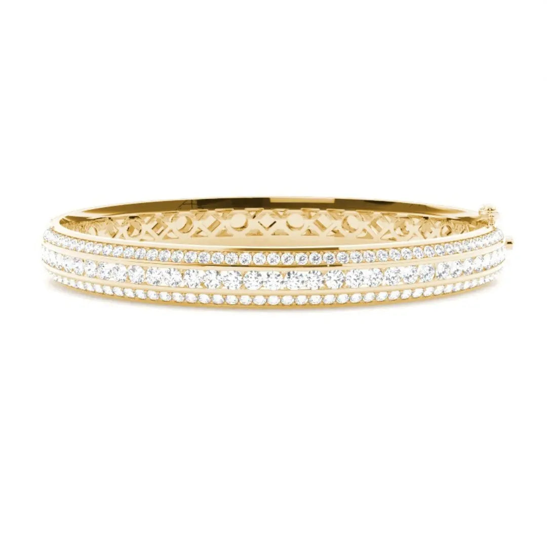 Round Cut Lab Grown Diamond 12.50 CT Bracelet – Effortless Jewel Carts