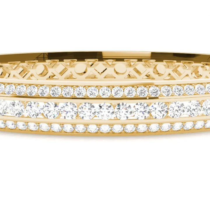 Round Cut Lab Grown Diamond 12.50 CT Bracelet – Effortless Jewel Carts