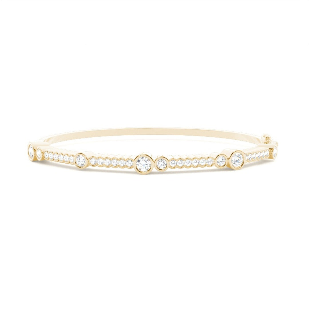 Luxurious 10.34 CT Round Cut Lab Grown Diamond Bracelet Jewel Carts