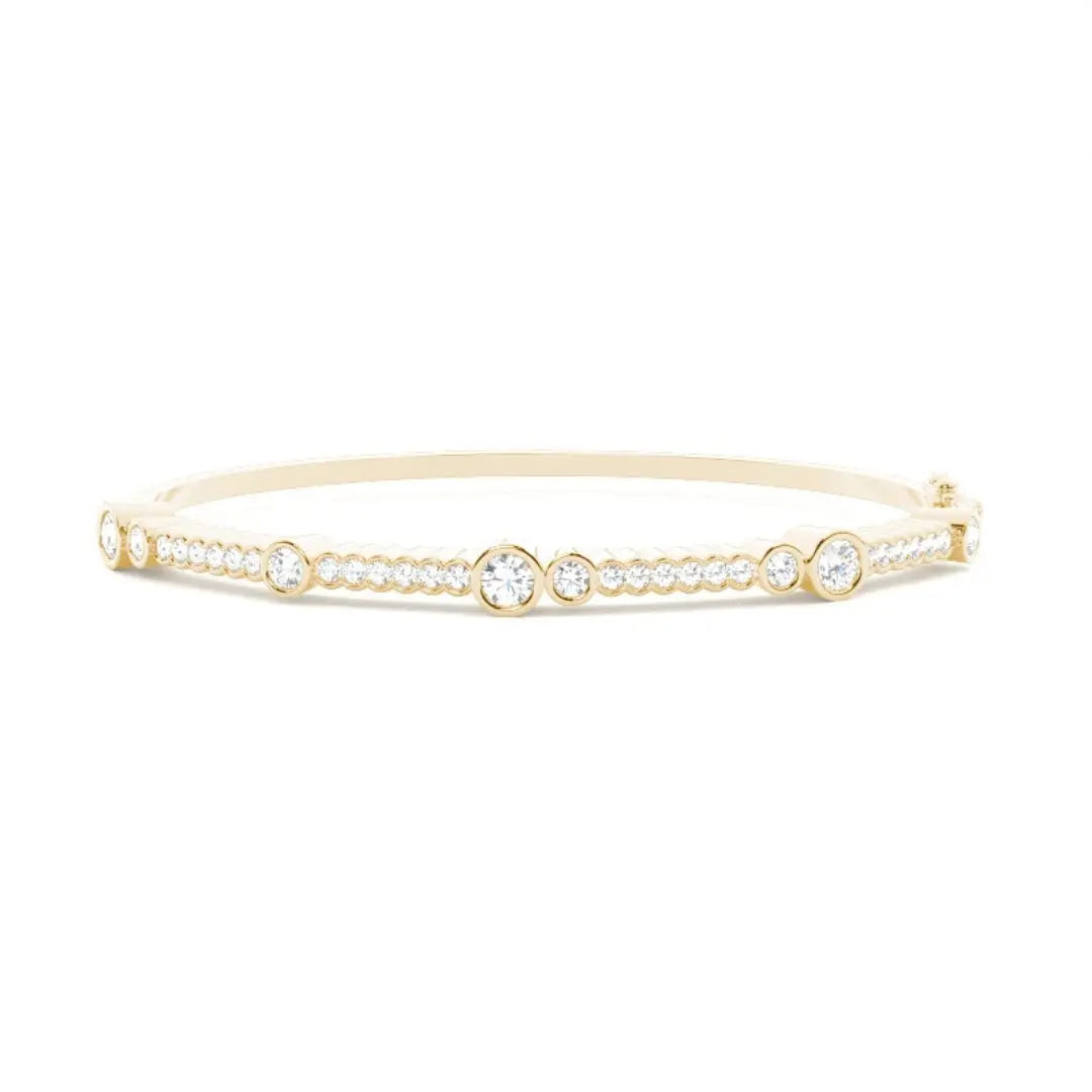 Luxurious 10.34 CT Round Cut Lab Grown Diamond Bracelet Jewel Carts
