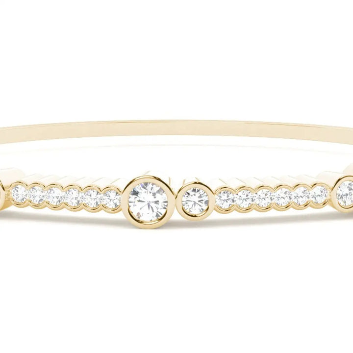 Luxurious 10.34 CT Round Cut Lab Grown Diamond Bracelet Jewel Carts