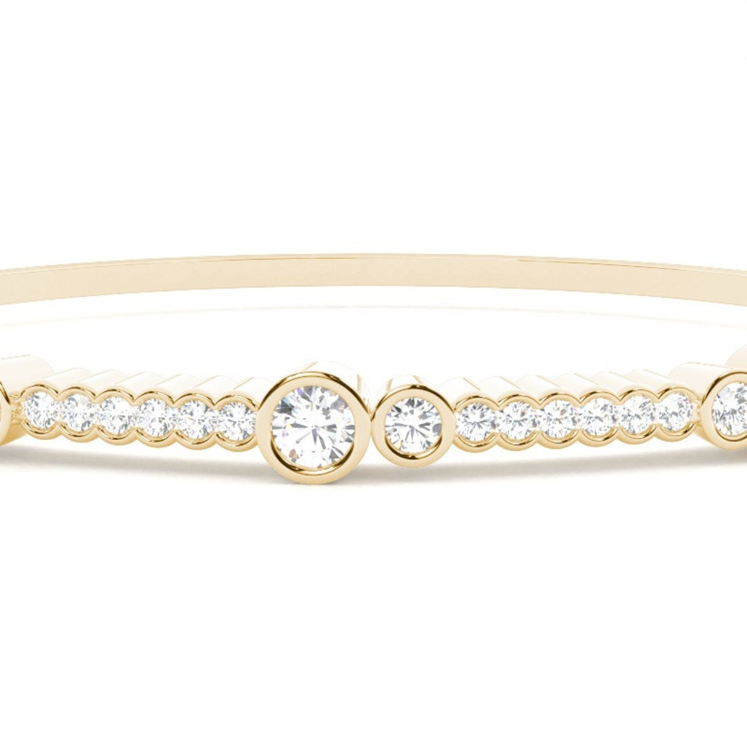 Luxurious 10.34 CT Round Cut Lab Grown Diamond Bracelet Jewel Carts