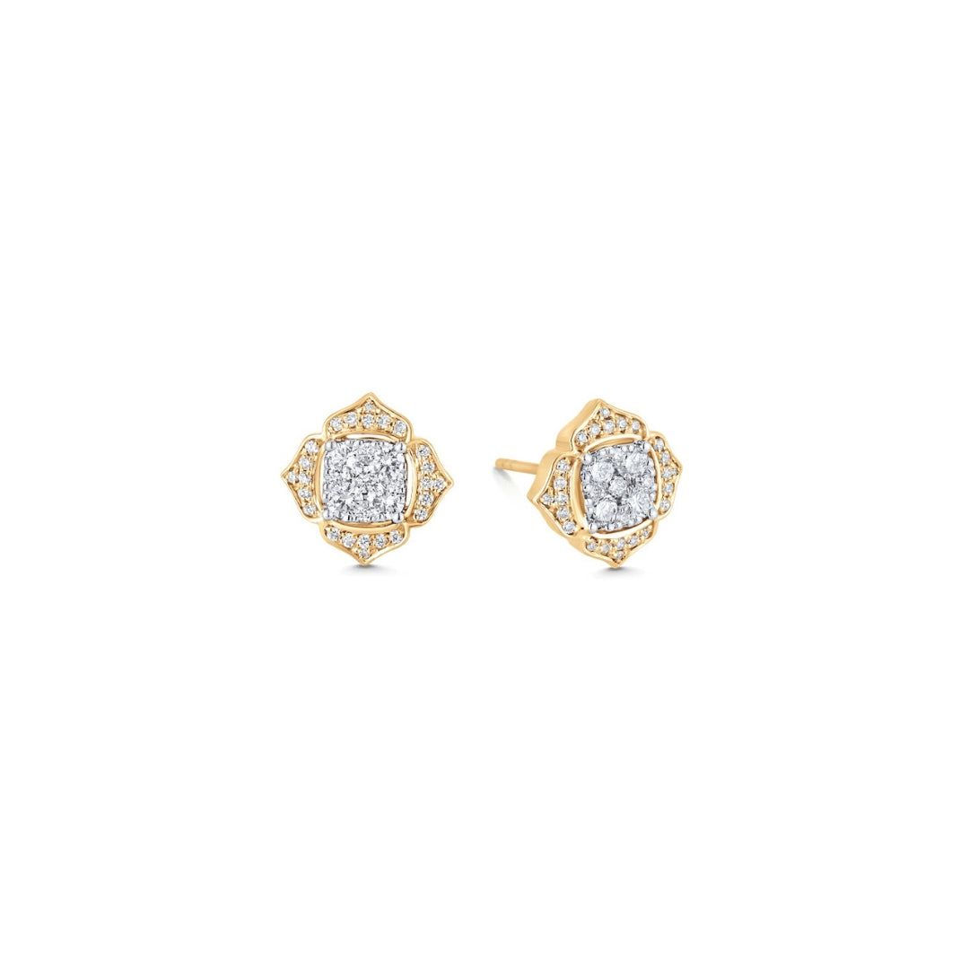 Lab Grown 4.00 CT Round Cut Diamond Fashion Earring