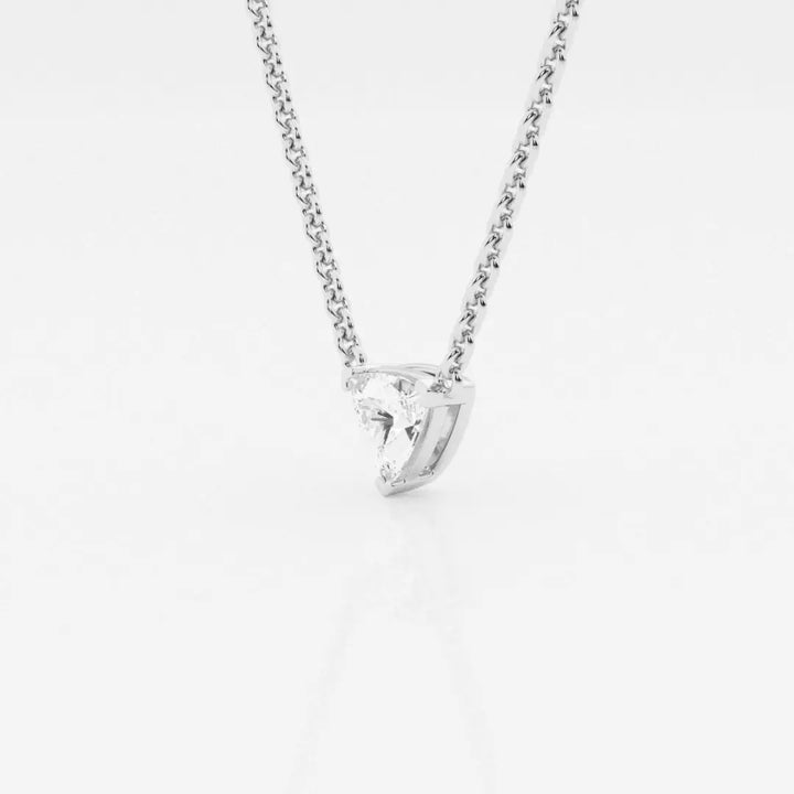 Lab Grown 1.20 CT Trillion Cut Diamond Boho & Hippie Necklace Jewel Carts