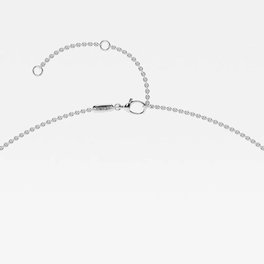 Lab Grown 2.00 CT Radiant Cut Diamond Brutalist Necklace Jewel Carts