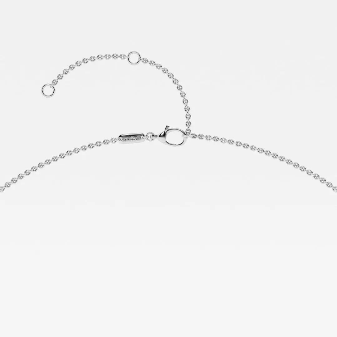 Lab Grown 2.25 CT Oval Cut Diamond Edwardian Necklace Jewel Carts