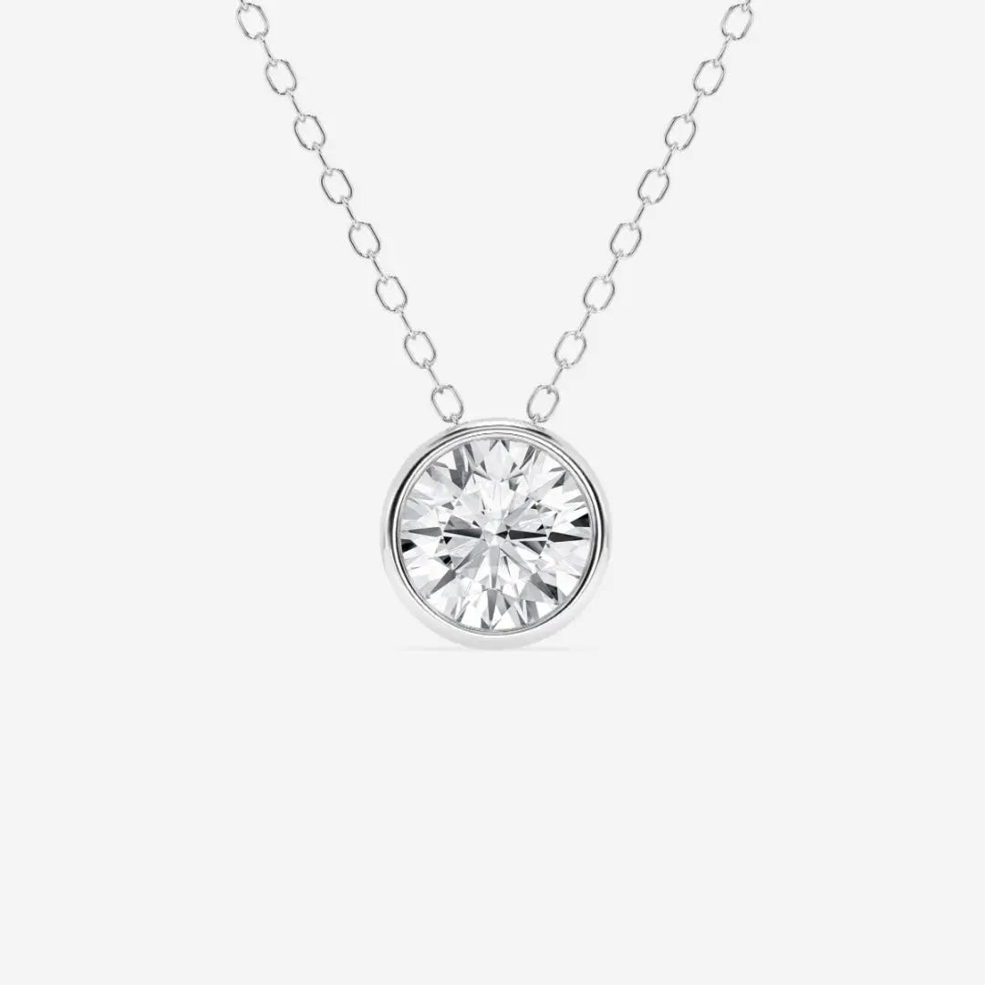 Lab Grown 1.22 CT Round Cut Diamond Celtic Necklace Jewel Carts