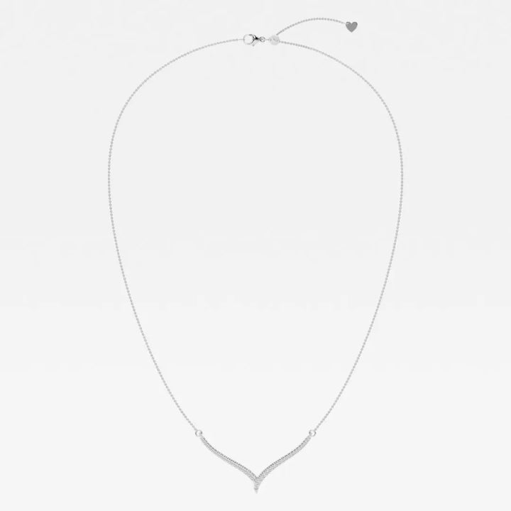 Lab Grown 1.11 CT Round Cut Diamond Art Nouveau Necklace Jewel Carts