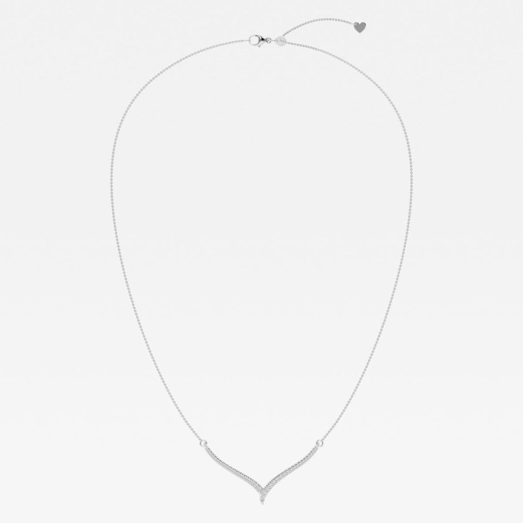 Lab Grown 1.11 CT Round Cut Diamond Art Nouveau Necklace