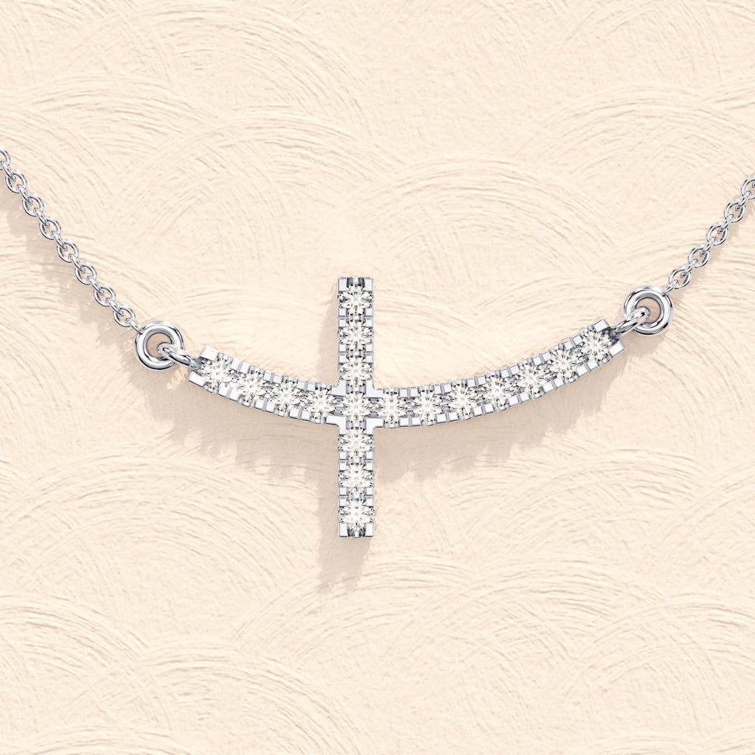 Lab Grown 2.00 CT Round Cut Diamond Victorian Necklace Jewel Carts