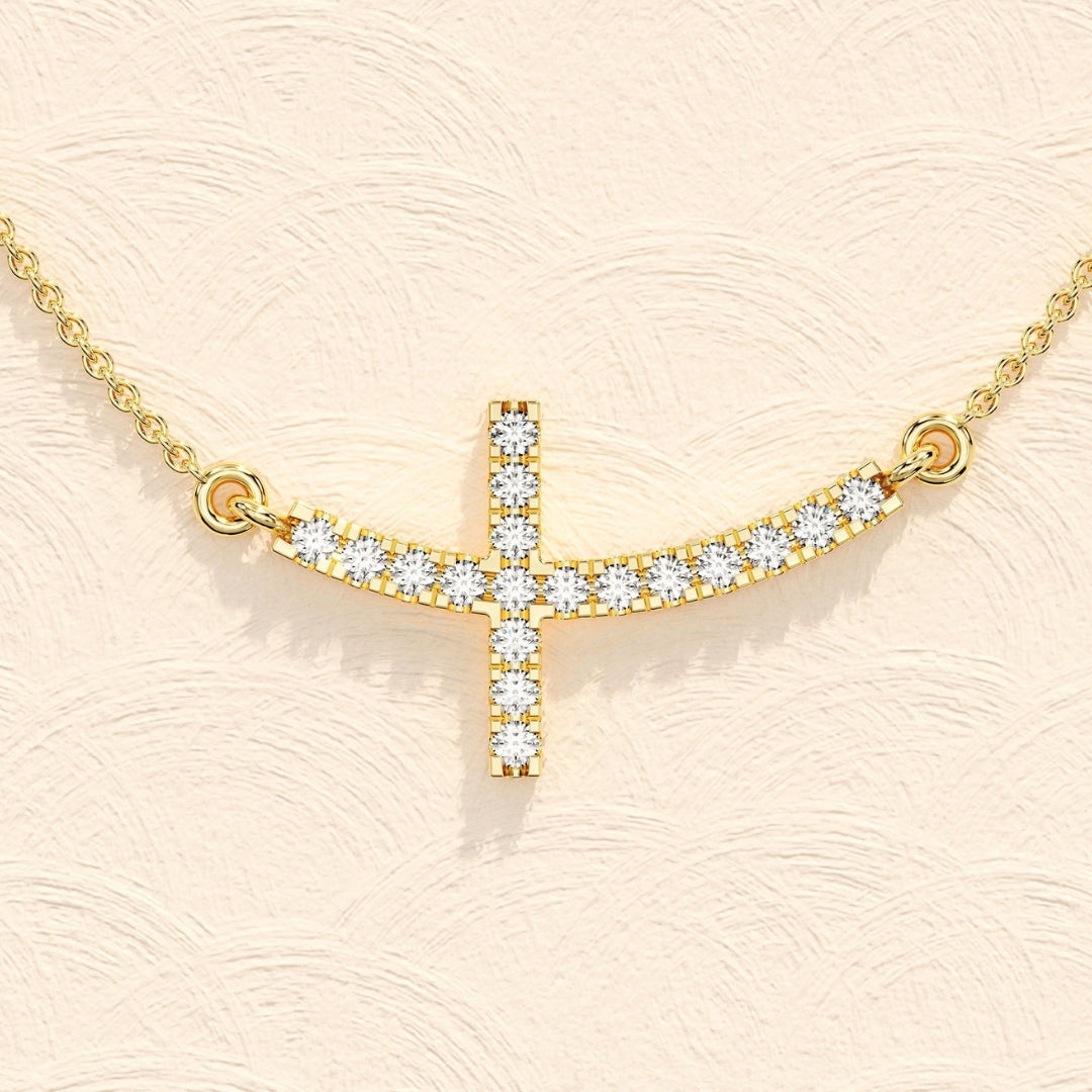 Lab Grown 2.00 CT Round Cut Diamond Victorian Necklace Jewel Carts