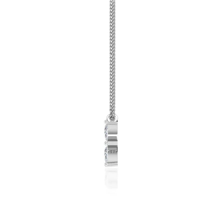 Lab Grown 1.00 CT Marquise Cut Diamond Brutalist Necklace Jewel Carts