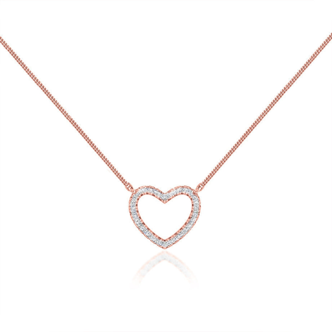 Lab Grown 1.09 CT Round Cut Diamond Celtic Necklace Jewel Carts