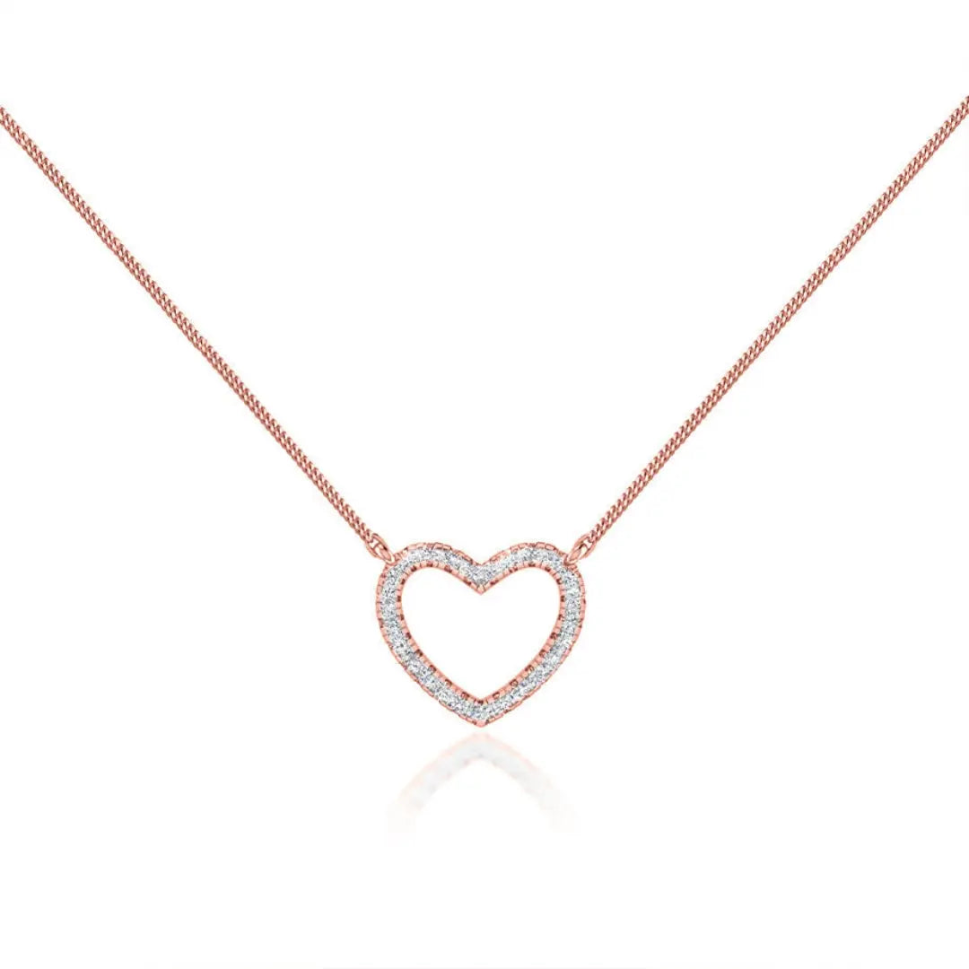 Lab Grown 1.09 CT Round Cut Diamond Celtic Necklace Jewel Carts