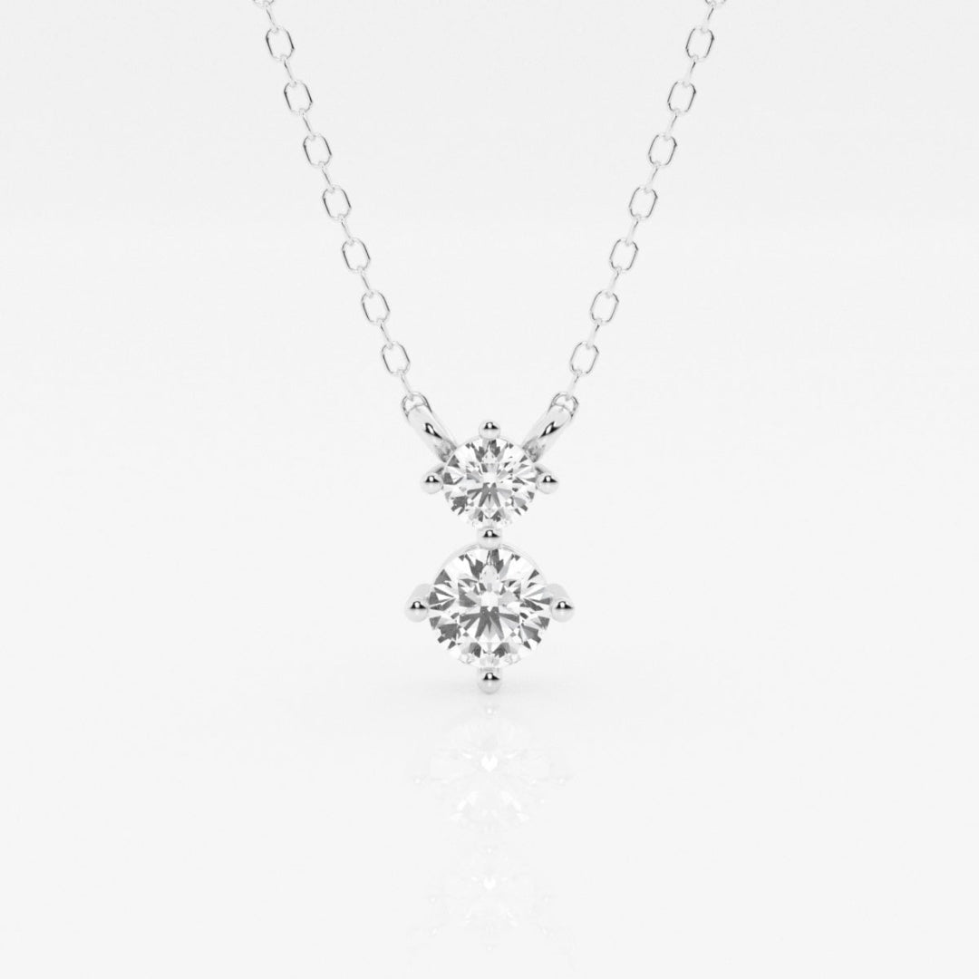 Lab Grown 1.90 CT Round Cut Diamond Boho & Hippie Necklace Jewel Carts