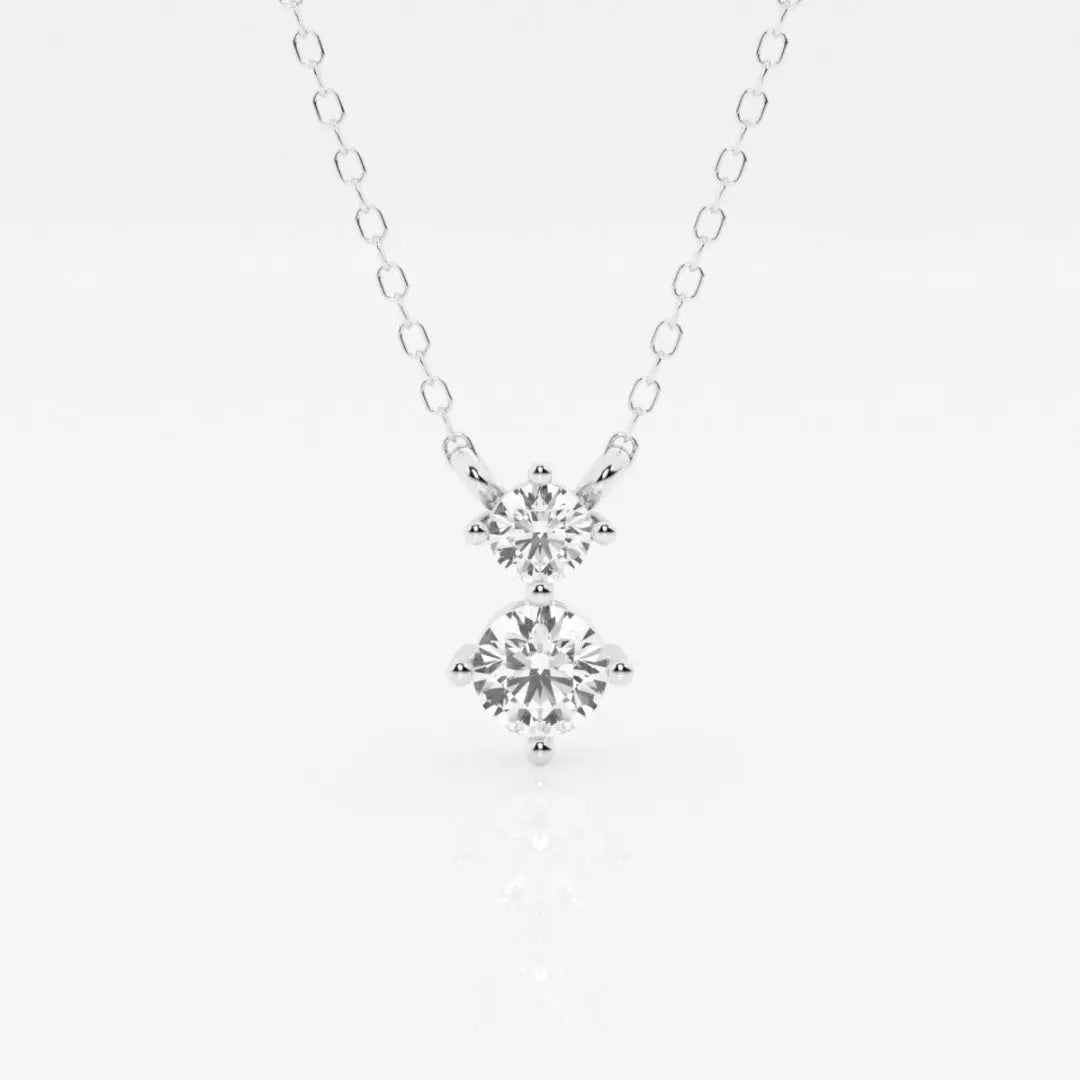 Lab Grown 1.90 CT Round Cut Diamond Boho & Hippie Necklace Jewel Carts
