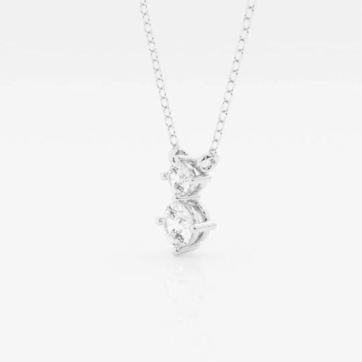 Lab Grown 1.90 CT Round Cut Diamond Boho & Hippie Necklace Jewel Carts