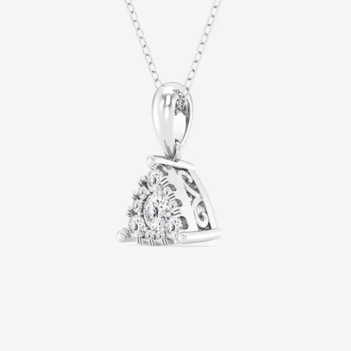 Lab Grown 1.72 CT Round Cut Diamond Celtic Necklace Jewel Carts